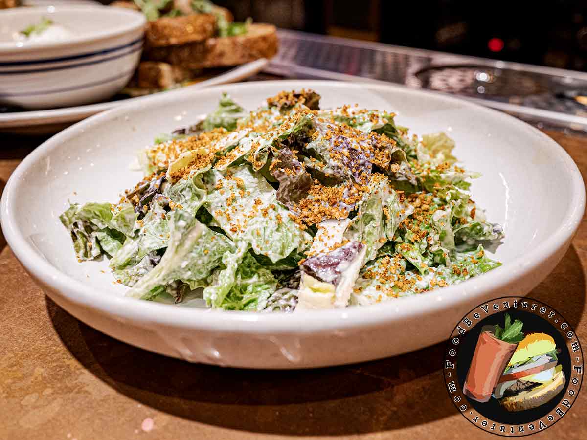 Dukes Grocey Potomac MD Endive and red leaf caesar salad