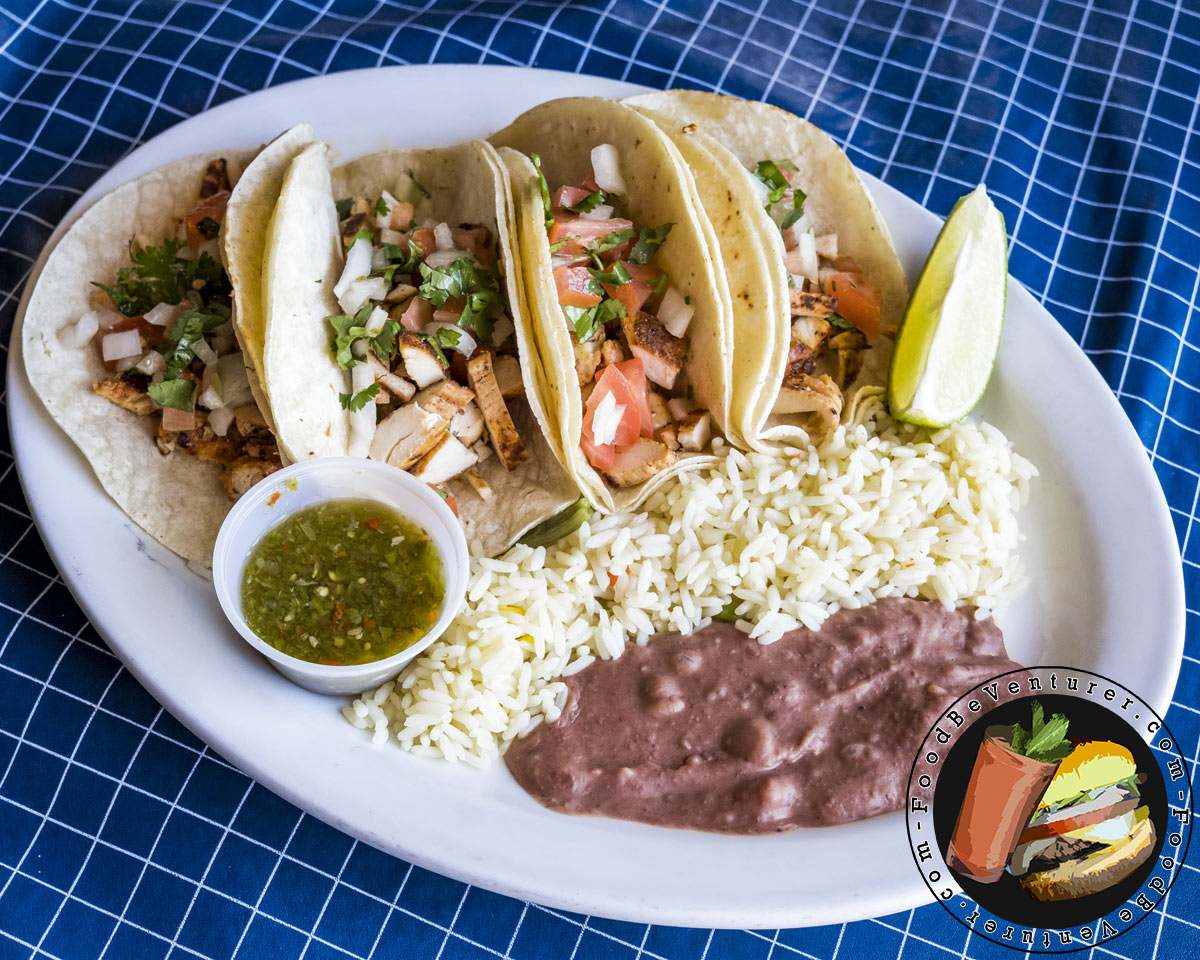 El Pulgarcito Grill Woodbridge VA Taco Platter