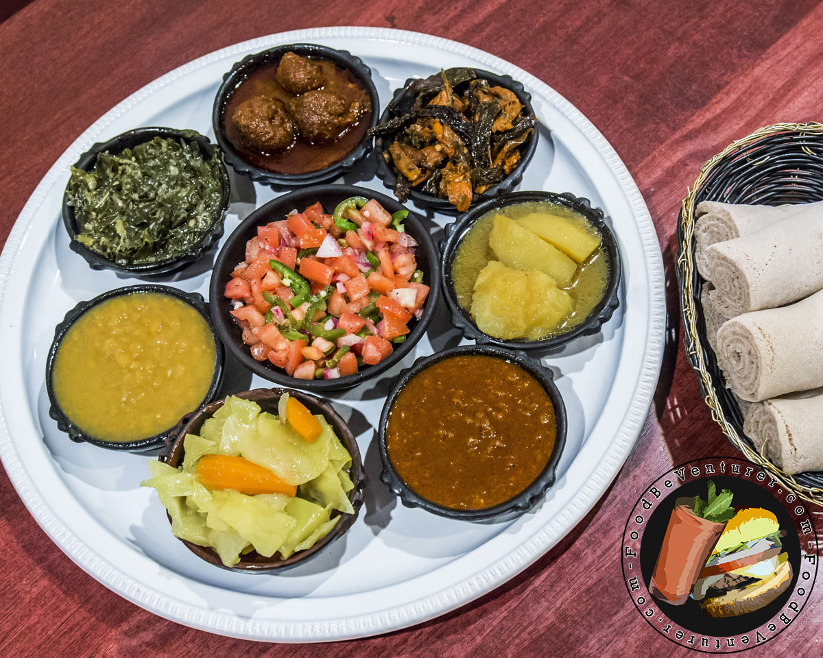 Ethiopic  Vegetarian Sampler2