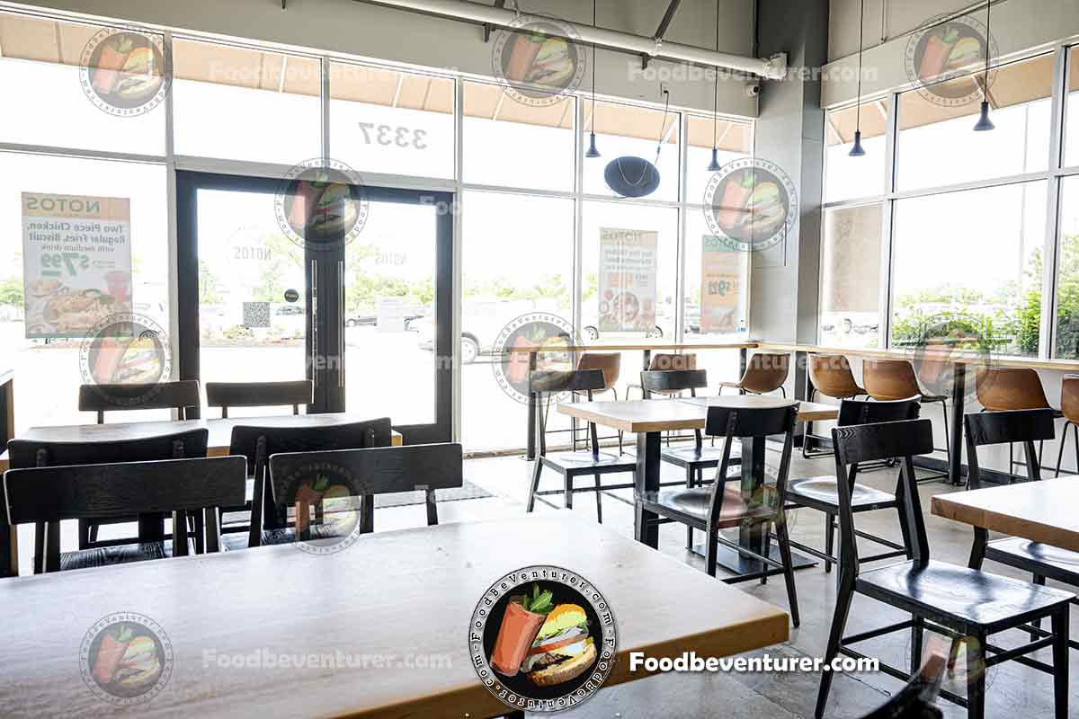 Notos Bites Laurel MD Seating