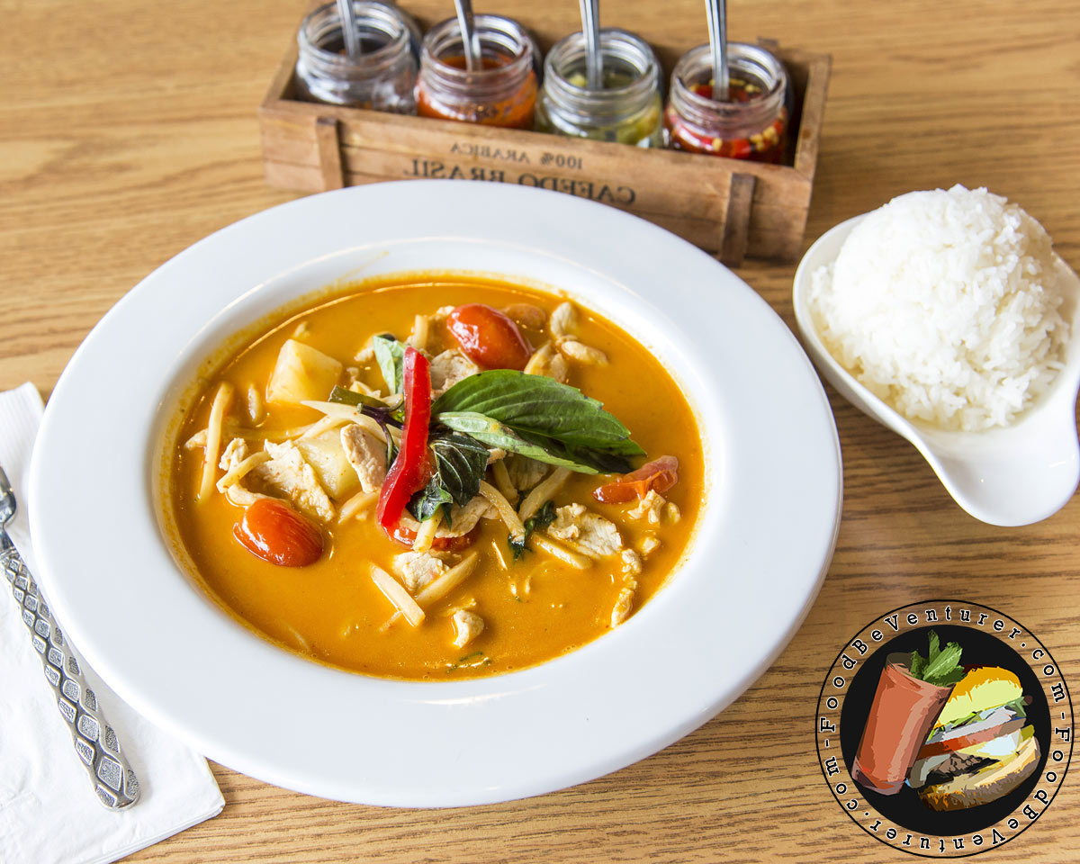 thai Red Curry on a plate