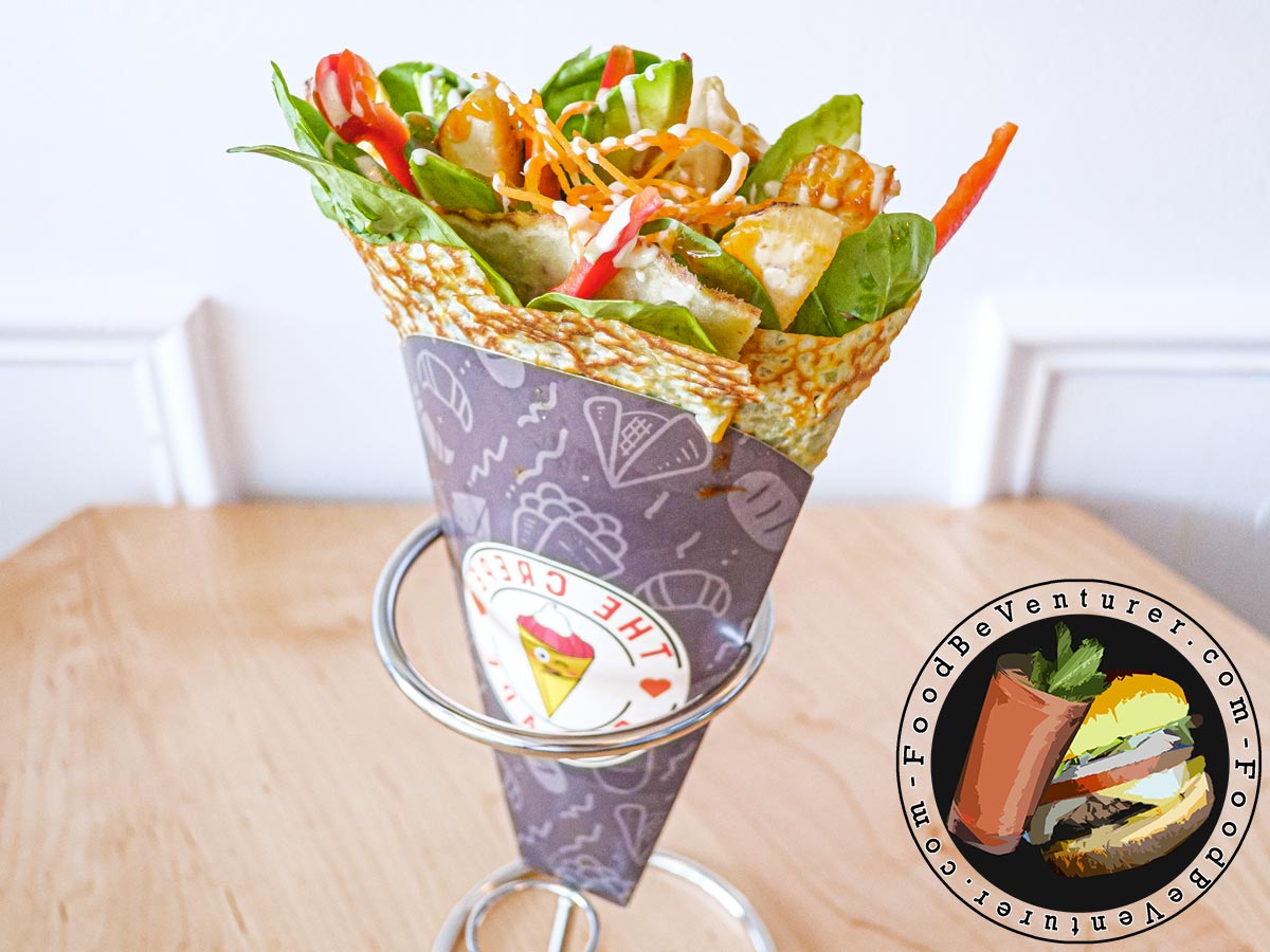 The Crepe Escape Catonsville MD Chicken Avocado crepe
